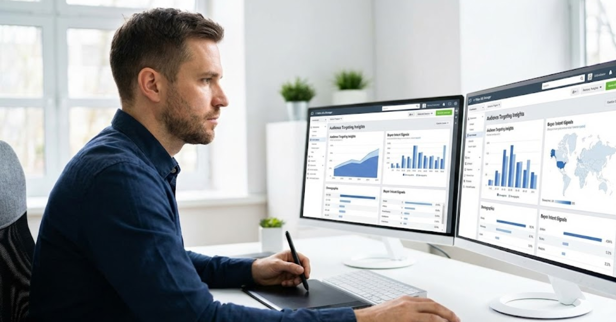 Facebook Ads expert analyzing audience targeting and buyer intent